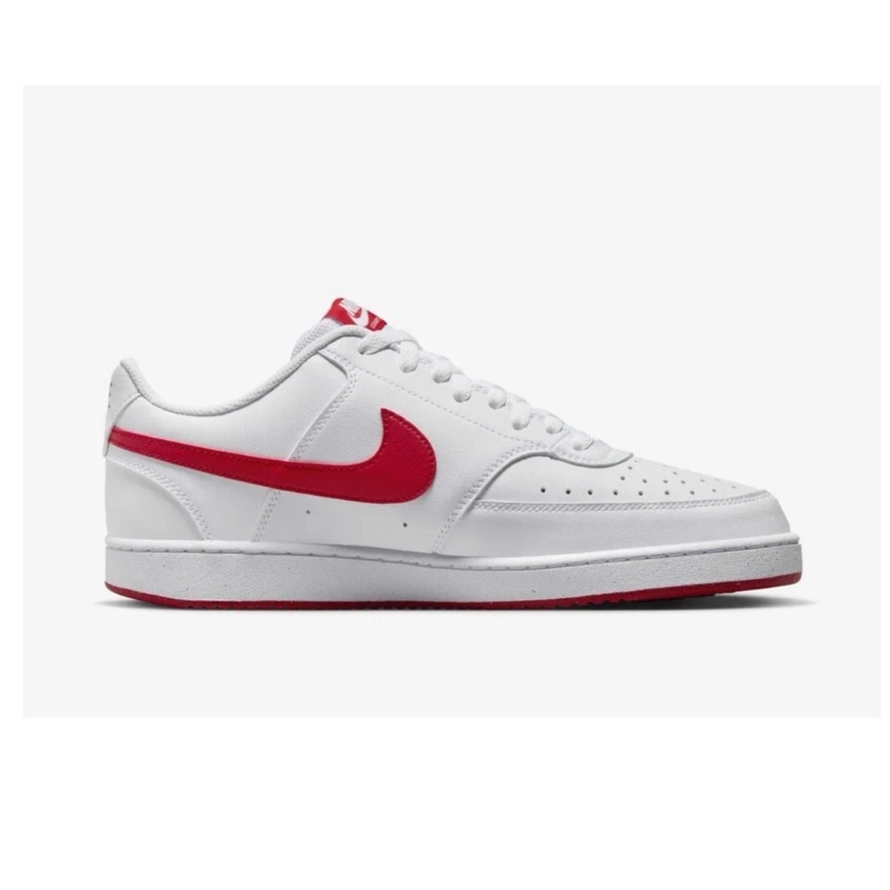 Nike bruin Men's White and Red Top Sneakers original leather